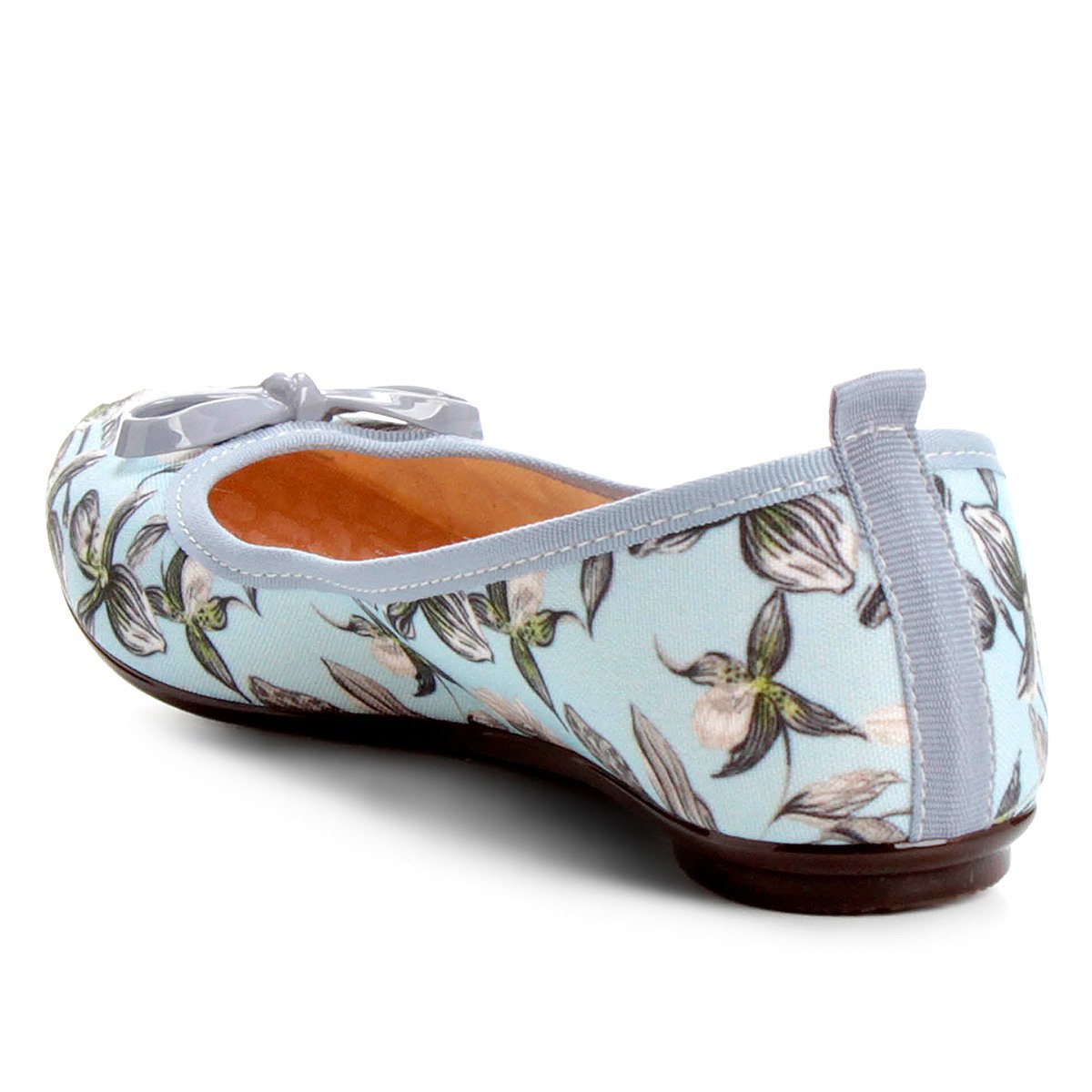 Sapatilha Moleca Folhagem Feminina - Azul | Zattini