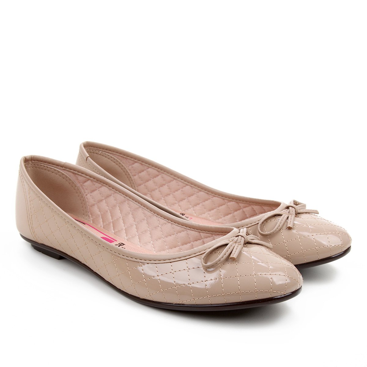 Sapatilha Moleca Lacinho Feminina - Bege Menor preço em Sapatilha Moleca Lacinho Feminina - Bege