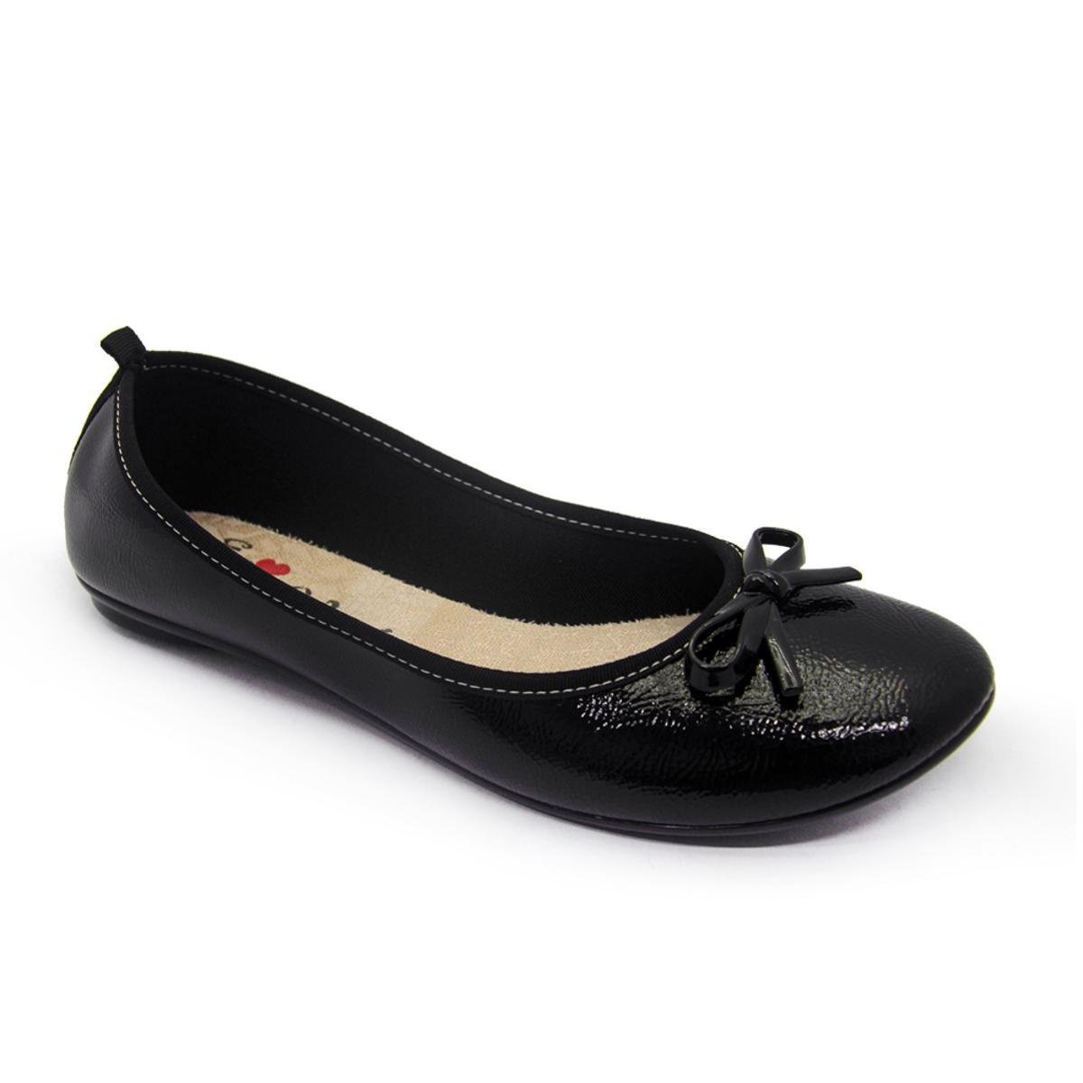 Sapatilha Moleca Lacinho Feminina - Preto Menor preço em Sapatilha Moleca Lacinho Feminina - Preto