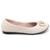 Sapatilha Moleca Nobuck Bico Redondo Metal Feminino 5726129 - Off White