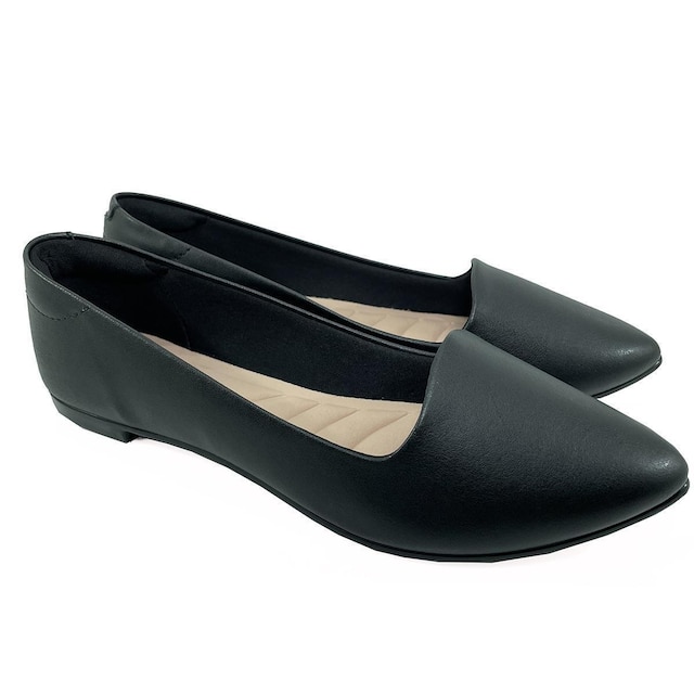 Sapatilha Moleca Slipper Basica Bico Fino - Preto - 39