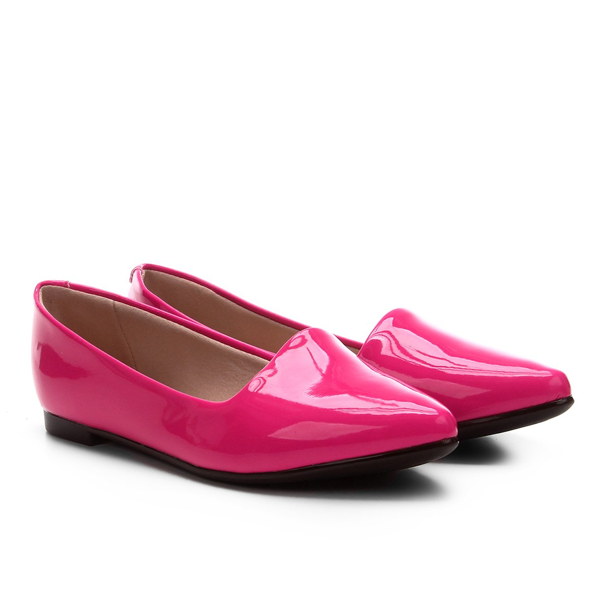 Sapatilha Moleca Slipper Verniz Feminina - Pink Menor preço em Sapatilha Moleca Slipper Verniz Feminina - Pink
