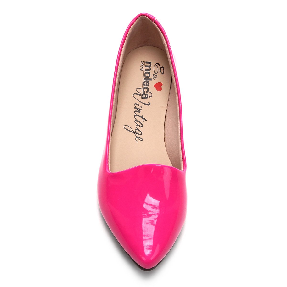 Sapatilha Moleca Slipper Verniz Feminina - Pink | Zattini