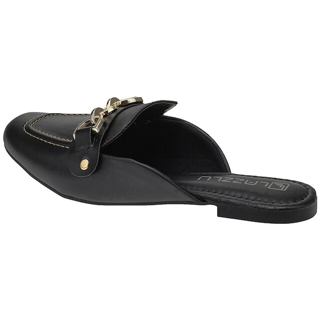 Sapatilha Mule Feminino Bico Quadrado Loafer Confortável