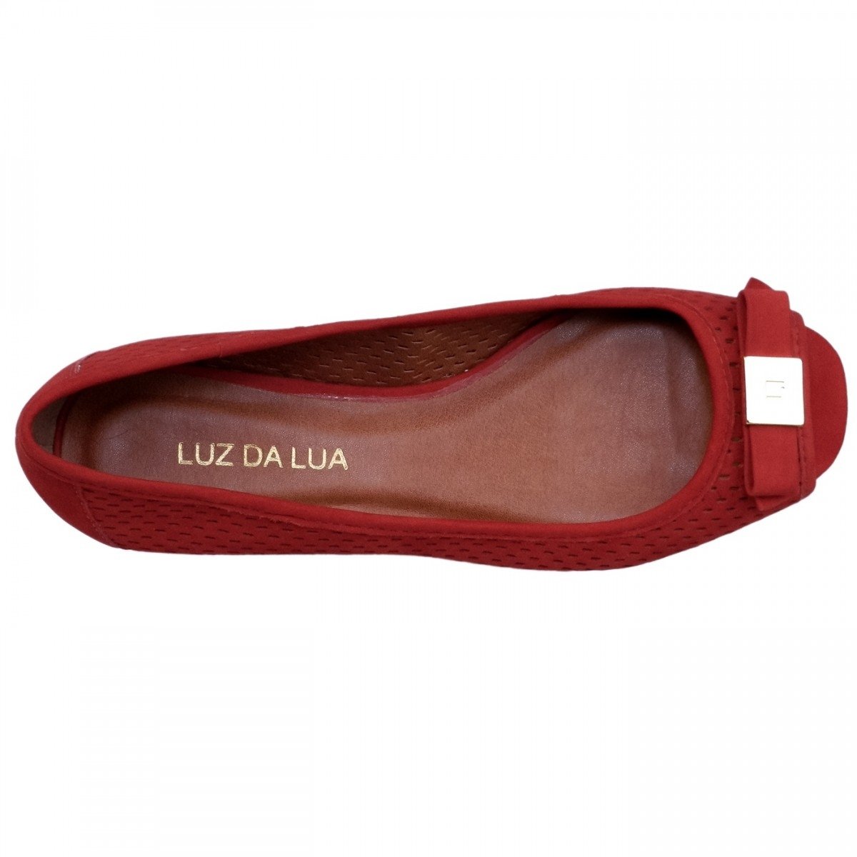 sapatilha peep toe luz da lua