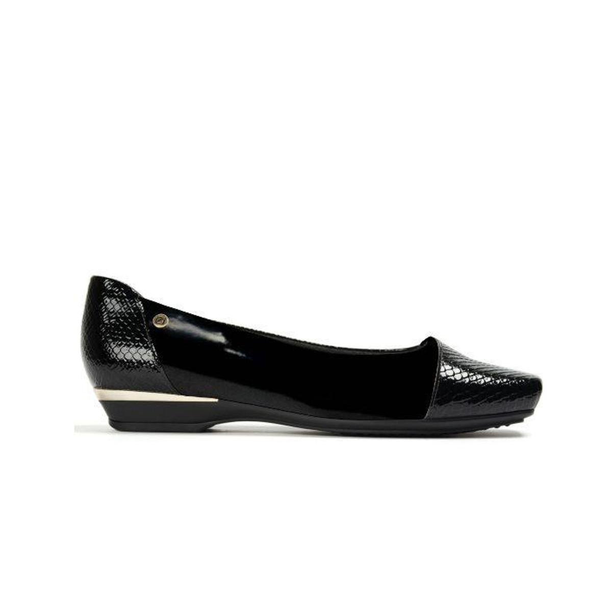 Sapatilha Piccadilly Maxi Therapy Palmilha biofibra Feminino - Preto |  Zattini