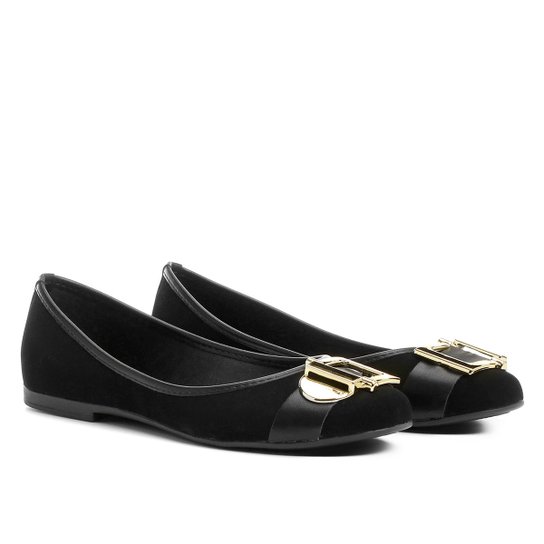 Sapatilha Pietra Fernandes Metal - Preto