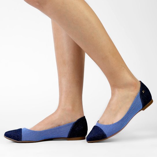 Sapatilha Raphaella Booz Bico Fino - Jeans