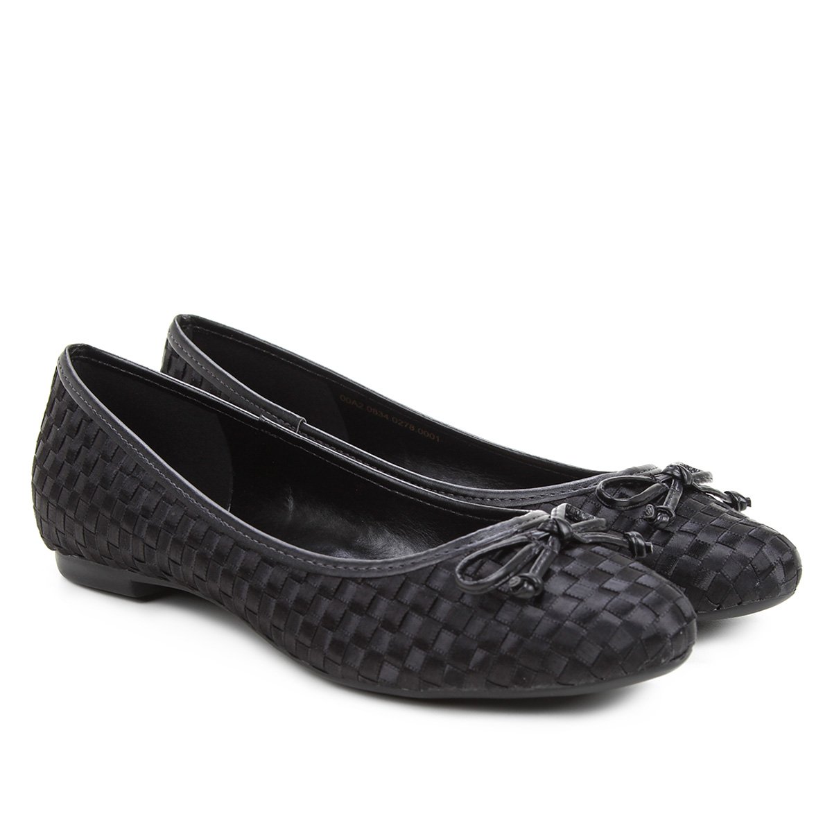 Sapatilha Santa Lolla Tressê Cetim Laço Feminina - Preto Menor preço em Sapatilha Santa Lolla Tressê Cetim Laço Feminina - Preto