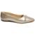 Sapatilha Santinelli Bico Fino Feminino 1600-016 - Dourado