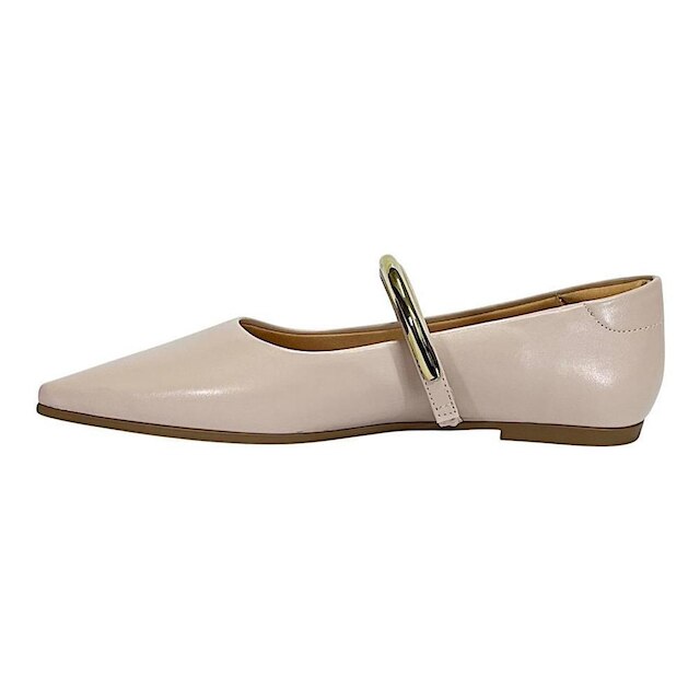 Sapatilha Santinelli Feminina Bico Fino 1600-034 Creme