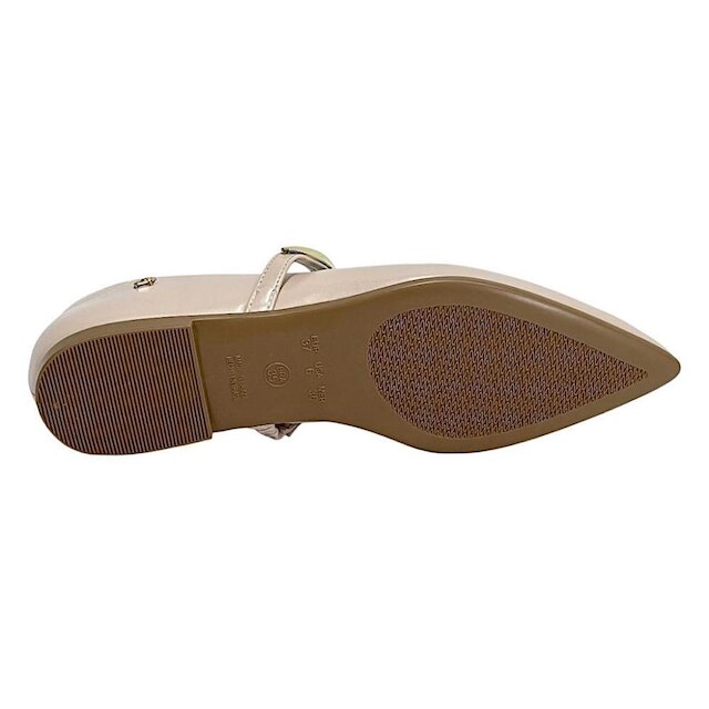 Sapatilha Santinelli Feminina Bico Fino 1600-034 Creme
