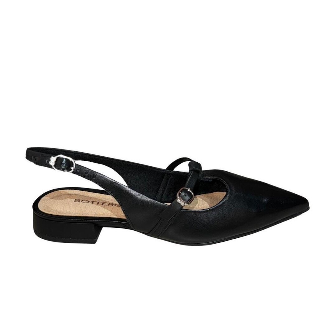 Sapatilha Sapato Bottero Slingback Em Couro 354814