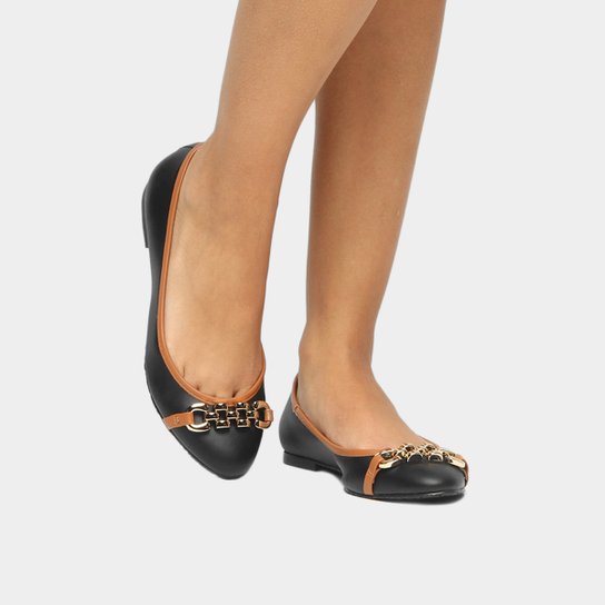 Sapatilha Shoestock Ficha - Preto