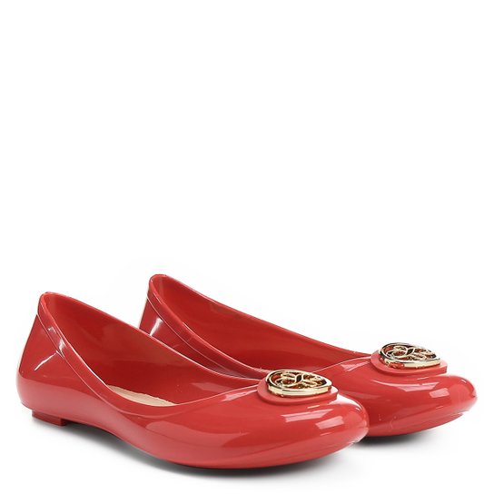 Sapatilha Shoestock Injetada Medalha Infantil - Vermelho