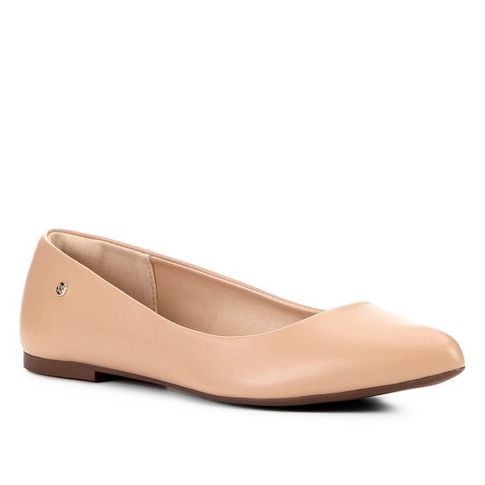 Sapatilha Shoestock Naked Bico Fino Feminina - Noz