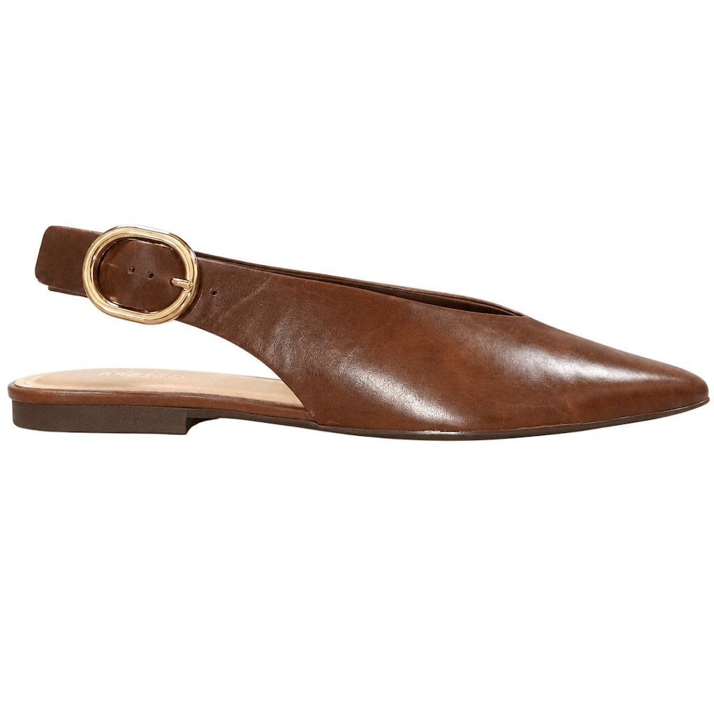 Sapatilha Slingback Feminina Arezzo A13219 Marrom