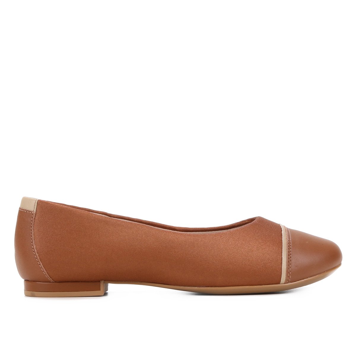 Sapatilha Usaflex Bico Fino Feminina - Caramelo Menor preço em Sapatilha Usaflex Bico Fino Feminina - Caramelo