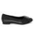 Sapatilha Usaflex Couro Joanete Bico Quadrado Elegante - Preto
