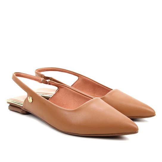 Sapatilha Vizzano Bico fino Slingback Feminina Zattini