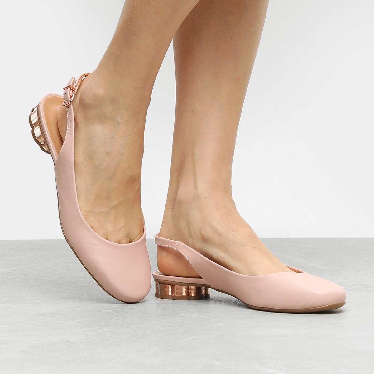 sapato chanel bico redondo