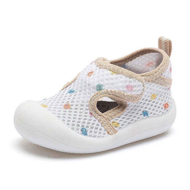 Sapatinho Esportivo Menina Infantil Bebê Antiderrapante Verão Branco Pink Mz Shoes