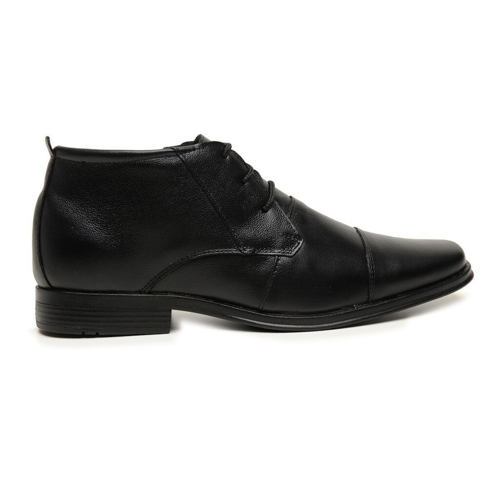 Sapato Abotinado Social Masculino Br2 Confort Cadarço Couro