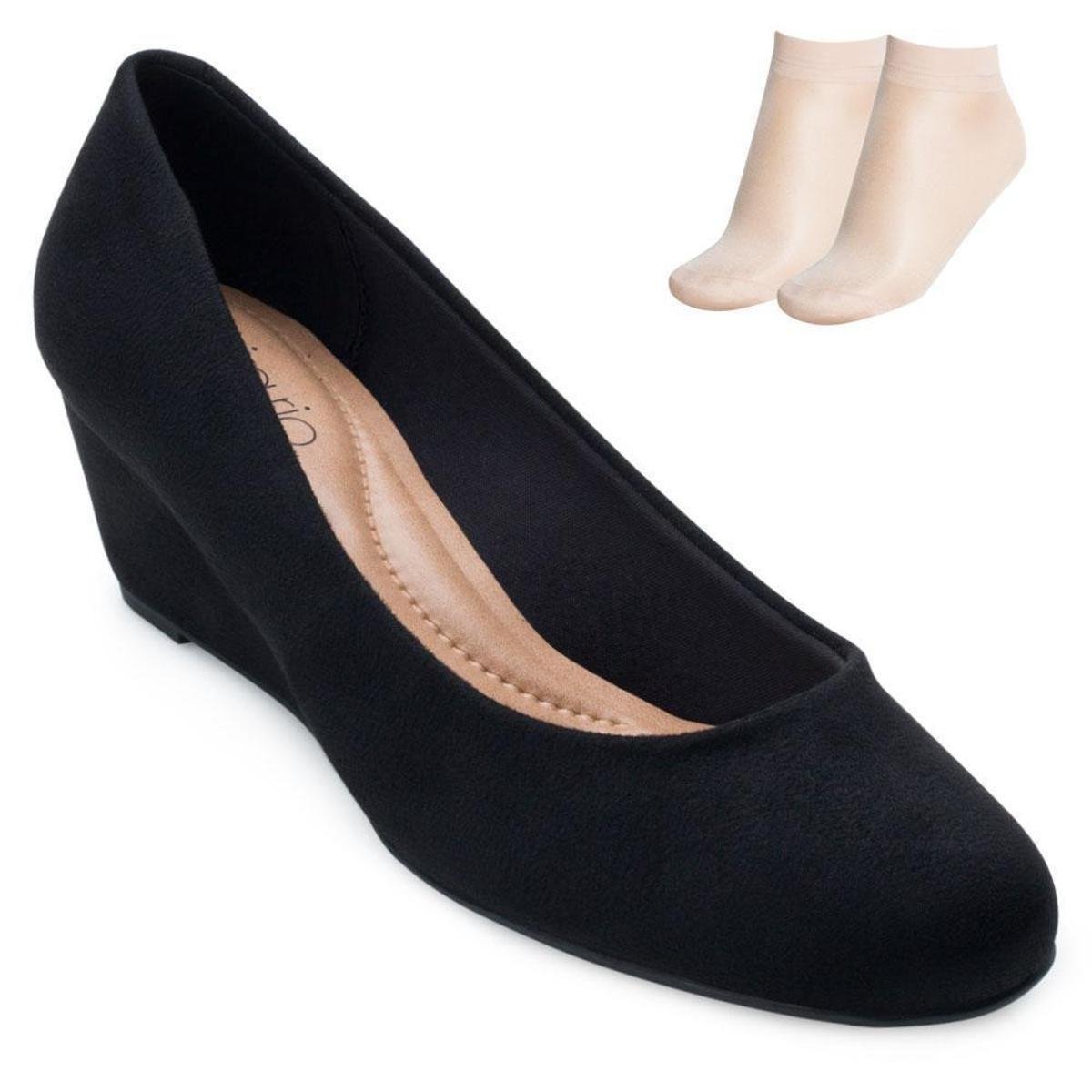 Sapato Anabela Beira Rio e Meia BR21-4791 Zattini