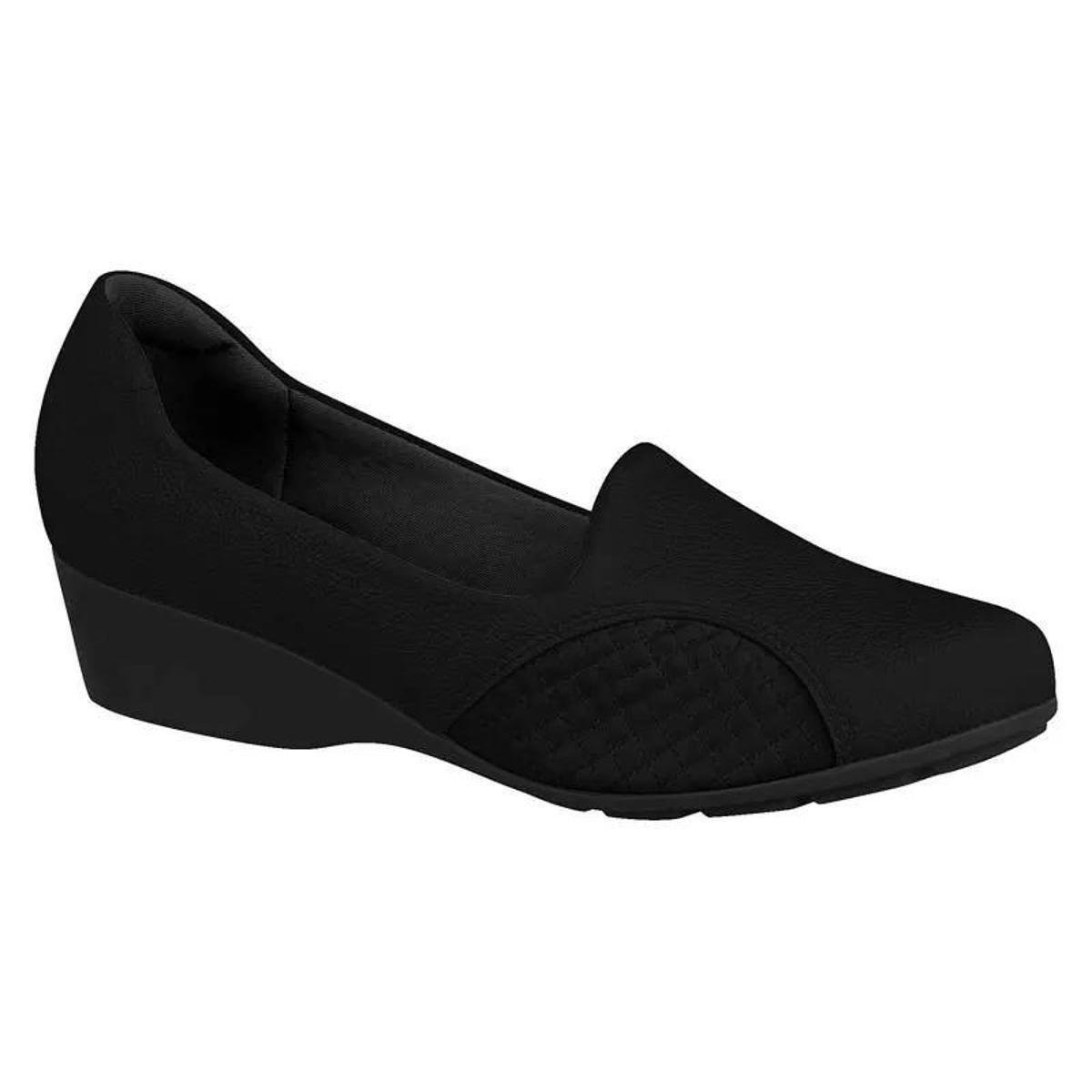 Sapato Anabela Feminino Modare 7014.229 - Preto Menor preço em Sapato Anabela Feminino Modare 7014.229 - Preto