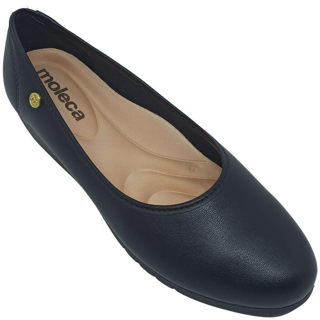 Sapato Anabela Moleca Feminino com Enfeite Dourado