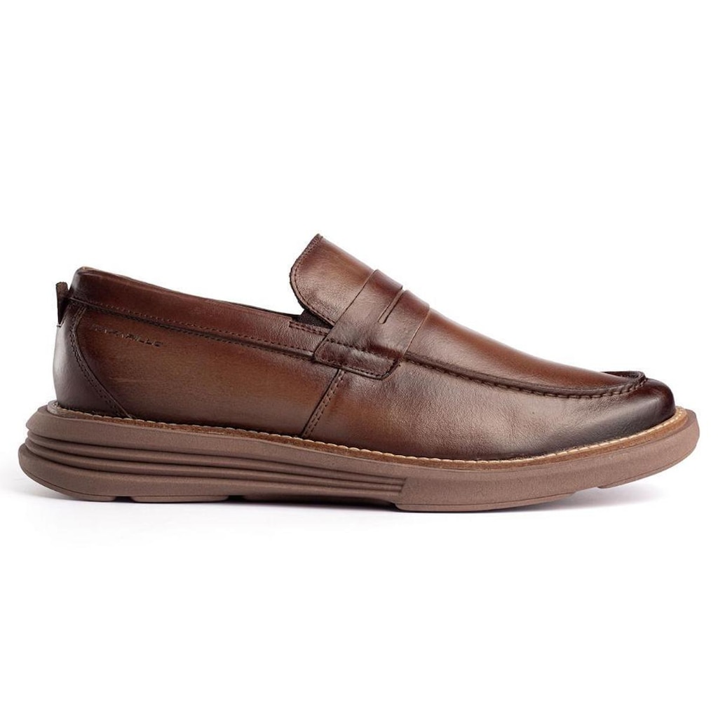 Sapato Atlas 12702 Conhaque Casual em Couro Rafarillo