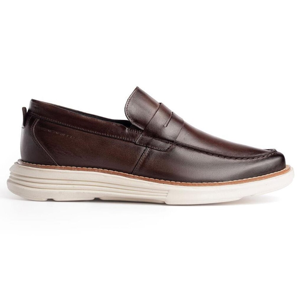 Sapato Atlas Couro Mogno Casual 12702 Rafarillo