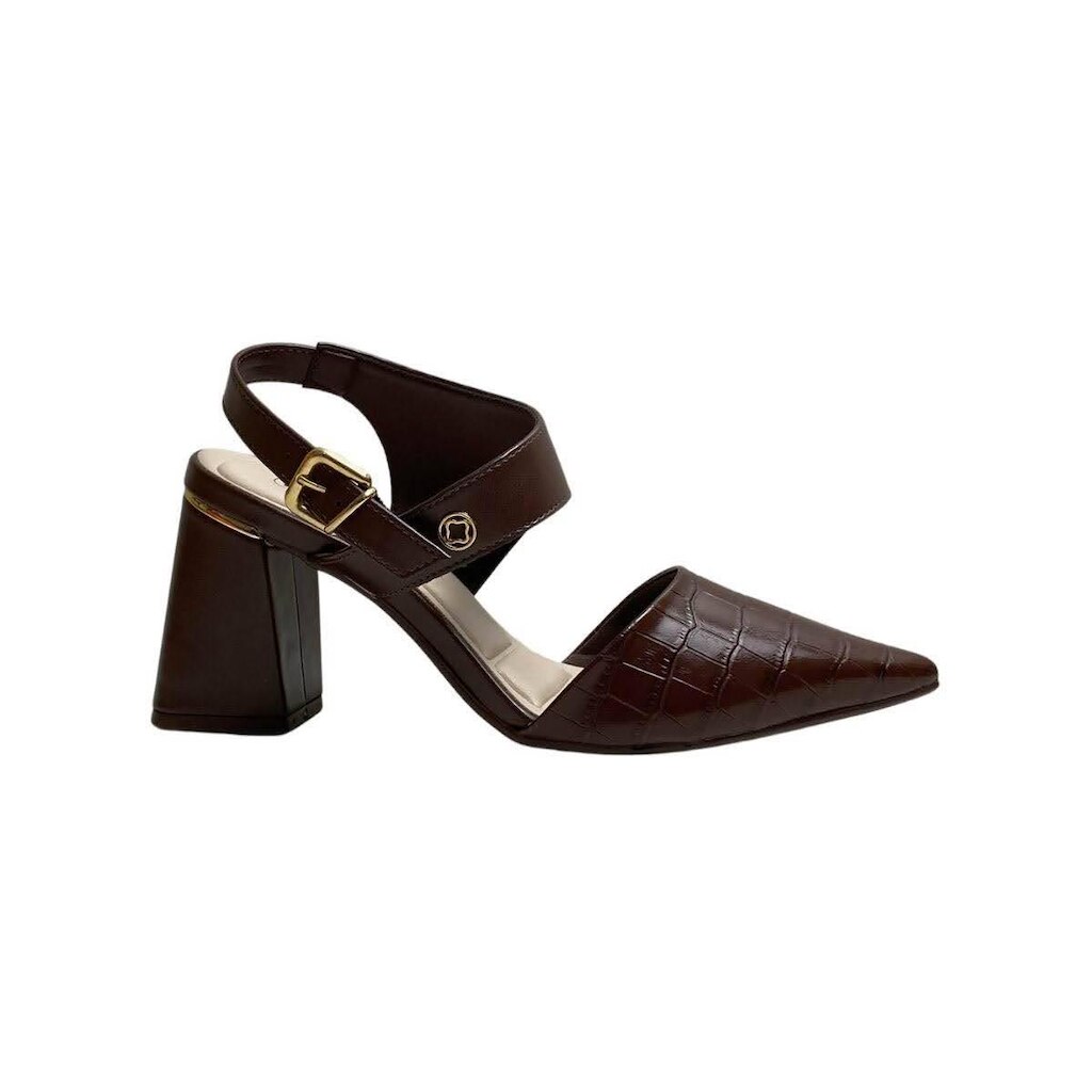 Sapato Bebecê Feminino T7012022 Marrom Escuro