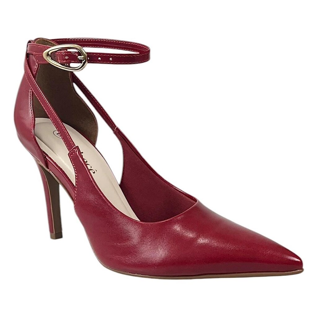 Sapato Bebecê Scarpin Bico Fino T9430-293 Vermelho Scarlet