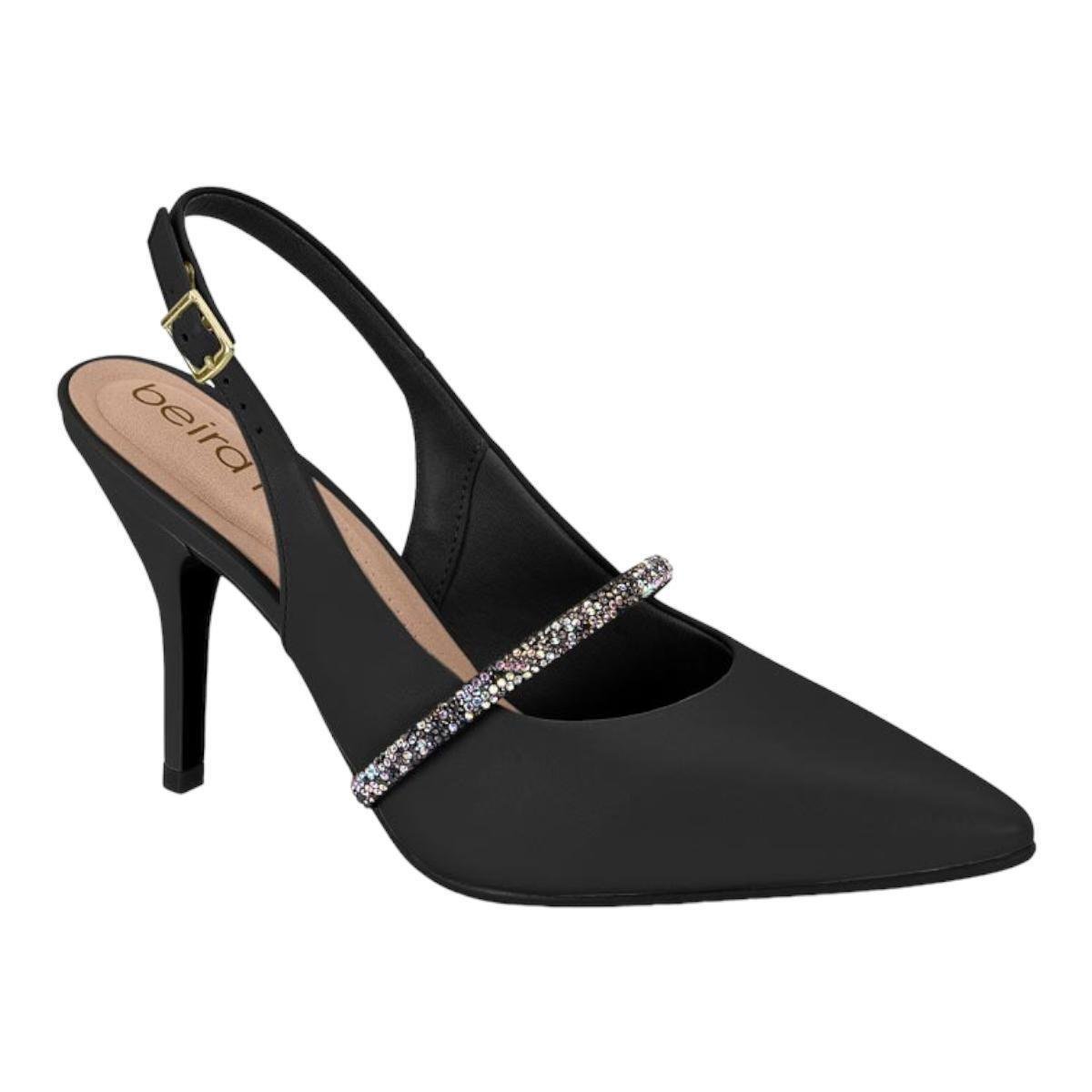 Sapato Beira Rio 4122.1482 Scarpin Salto Alto Fino Metalizado Feminino Menor preço em Sapato Beira Rio 4122.1482 Scarpin Salto Alto Fino Metalizado Feminino