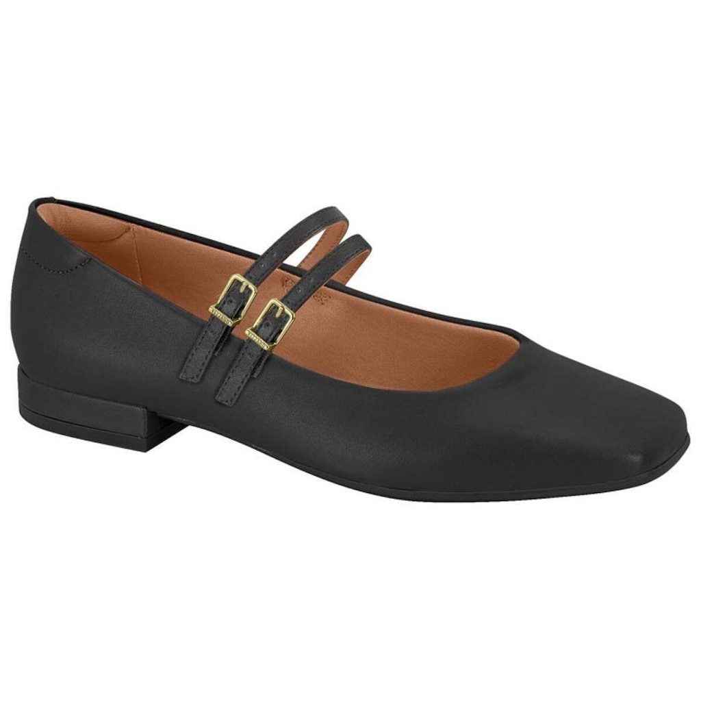 Sapato Boneca Feminino Vizzano Salto Baixo 1427.102 Preto 39