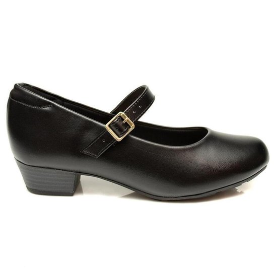 Sapato Boneca Modare Ultraconforto Salto Baixo Preto 39