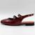 Sapato Bottero Slingback Verniz Salto Baixo Feminino - Bordô