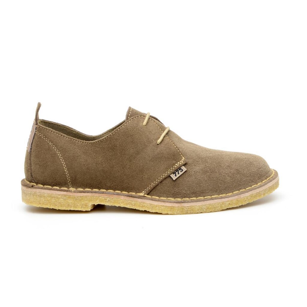 Sapato Casual 775 Masculino Couro Camurça Solado Látex Antiderrapante