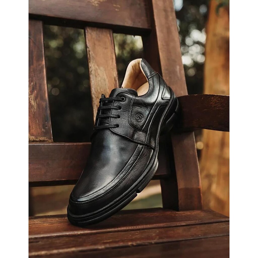 Sapato Casual Anatomic Gel Masculino Couro 7816