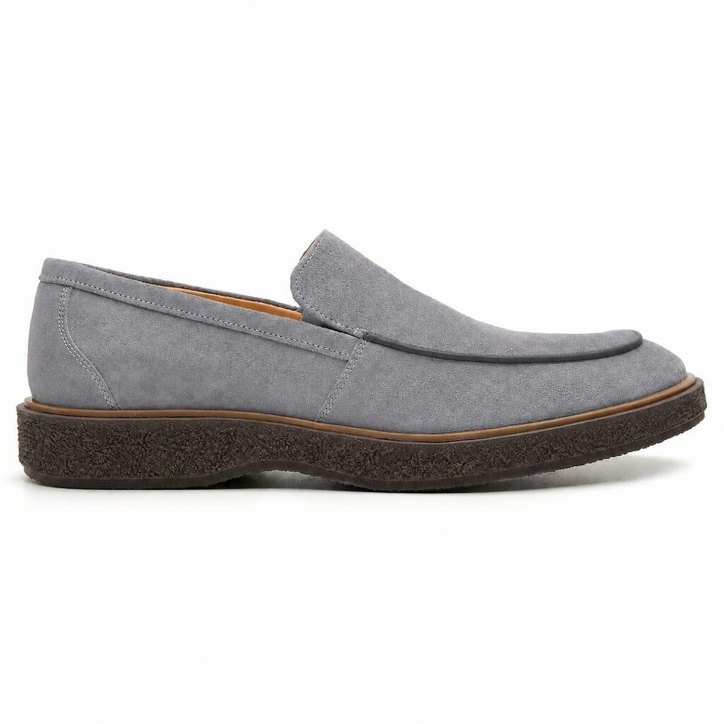 Sapato Casual Azul Fenin Em Couro 57996