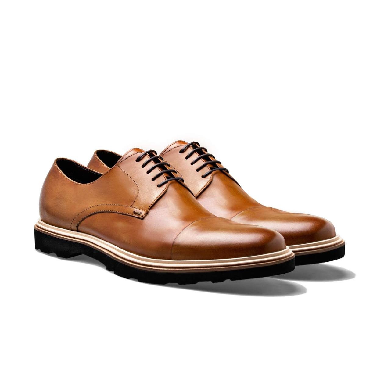 sapato derby masculino marrom