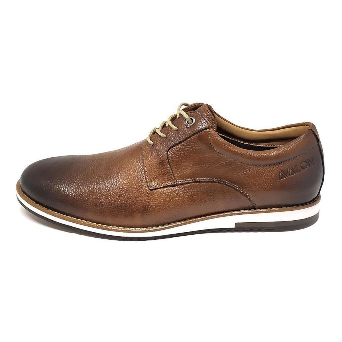 Sapato Casual Couro Stefanello 8600 Avalon Masculino - Caramelo | Zattini