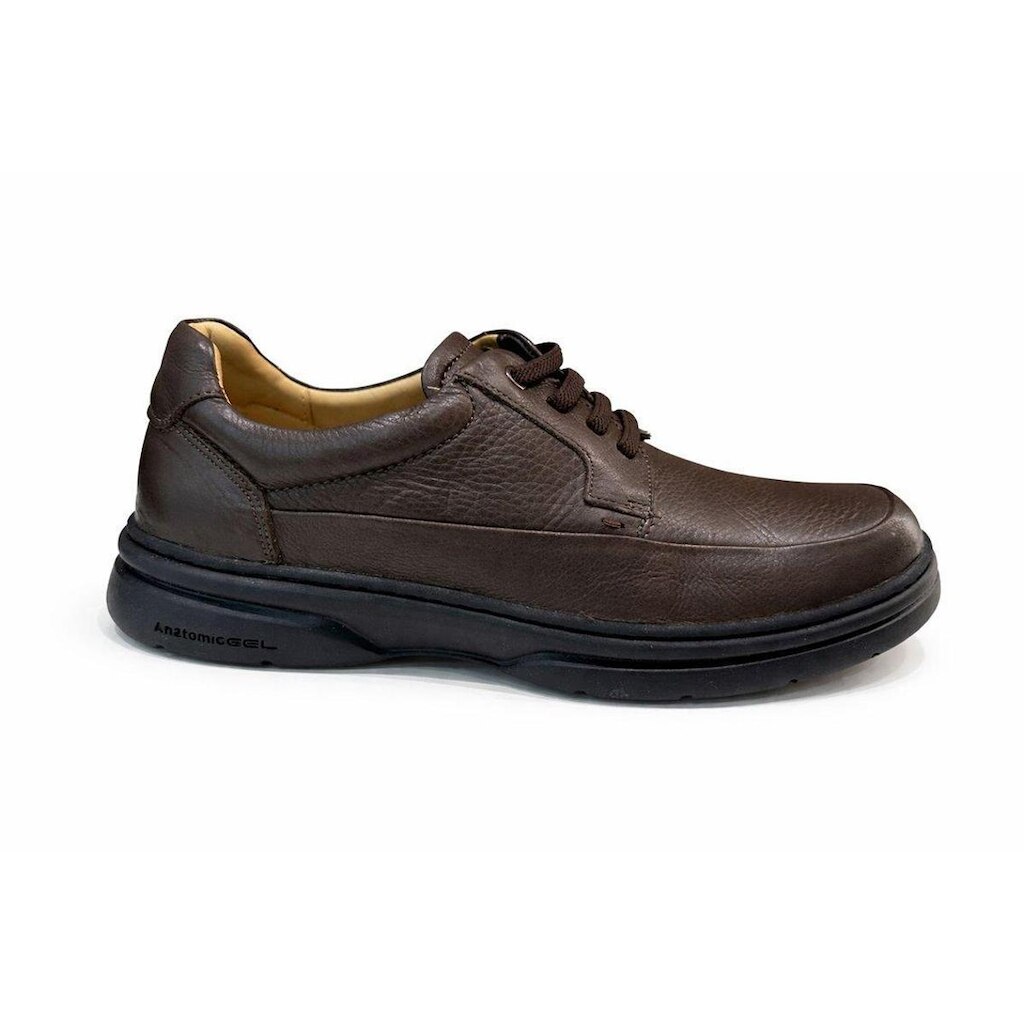 Sapato Casual Em Couro Anatomic Gel 7606 Masculino