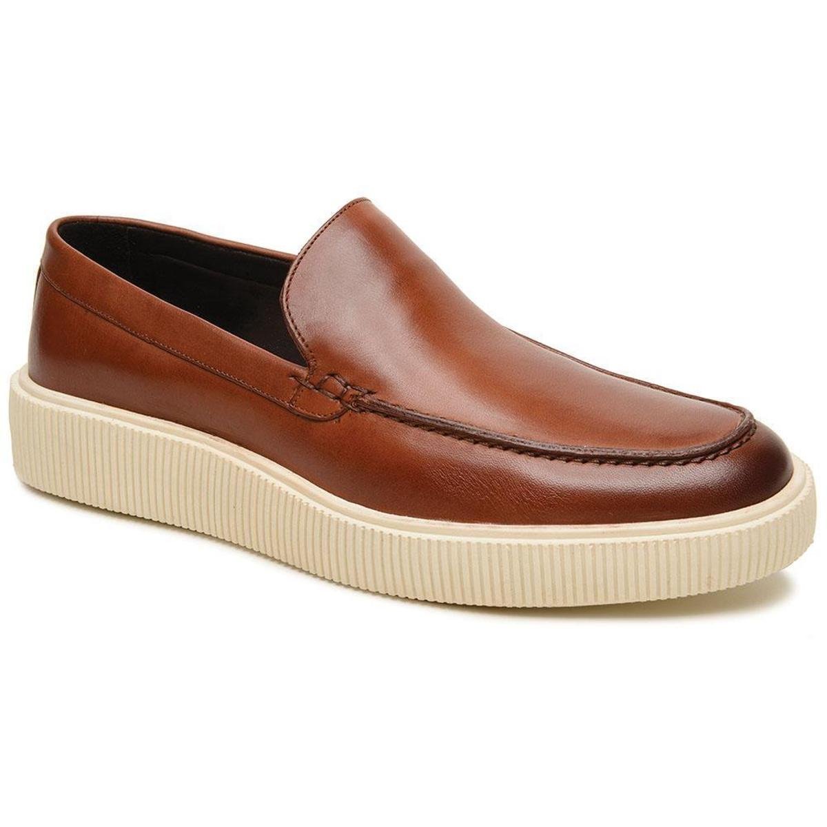 Sapato Casual Loafer Masculino Mocassim Slip On Sola Alta Forrado Palmilha Confort Gel Moderno Menor preço em Sapato Casual Loafer Masculino Mocassim Slip On Sola Alta Forrado Palmilha Confort Gel Moderno