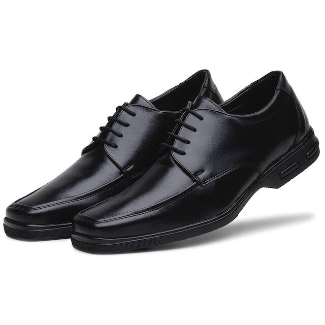 Sapato Casual Masculino Cadarço Esporte Fino Palmilha Com Alta Absorção de Impacto Super Leve