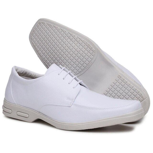 Sapato Casual Masculino Cadarço Esporte Fino Palmilha Com Alta Absorção de Impacto Super Leve
