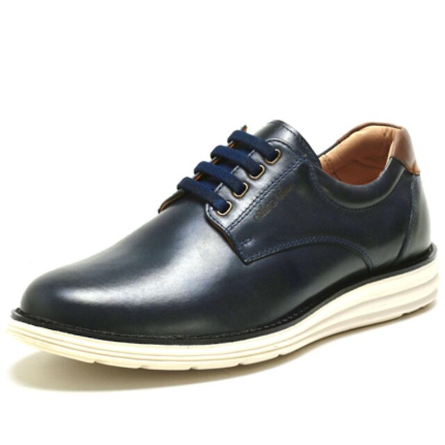 Sapato Casual Masculino Preto 100% Couro - Ref. 3205