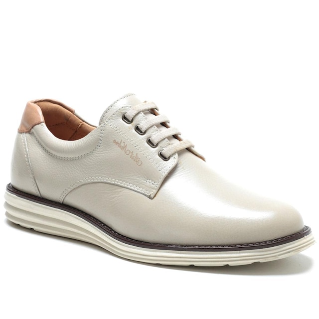 Sapato Casual Masculino Preto 100% Couro - Ref. 3205