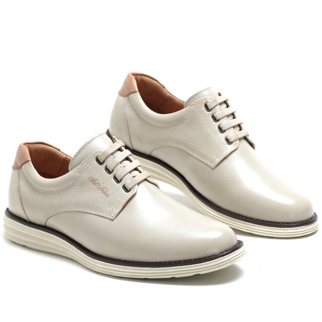 Sapato Casual Masculino Preto 100% Couro - Ref. 3205